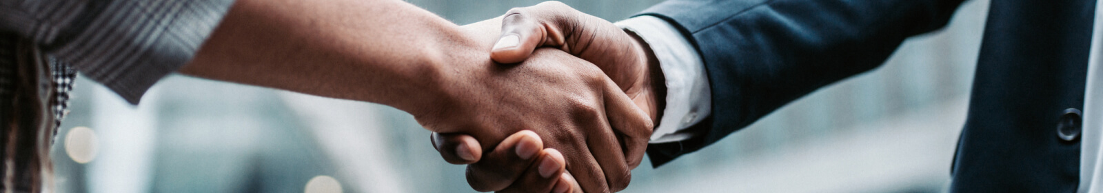 Businesspeople shaking hands